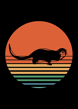 VINTAGE OTTER POSTER