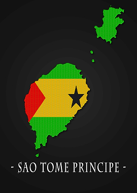 Map County Sao Tome Princi