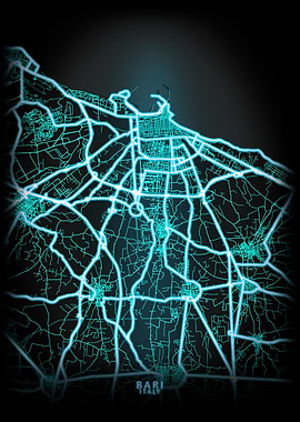Bari Italy City Map