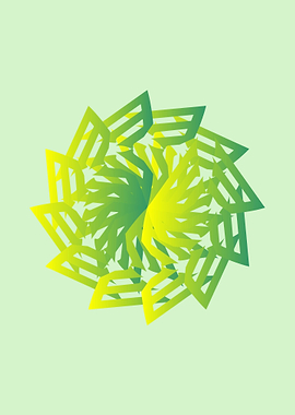 Abstract Green Ornament