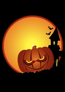 Evil Halloween Pumpkin