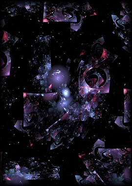 Plastic asteroid field