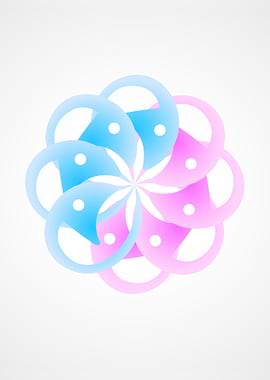 Abstract floral color