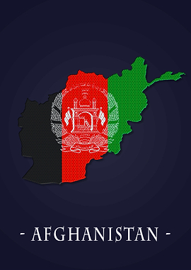 Map Asians Afganistan