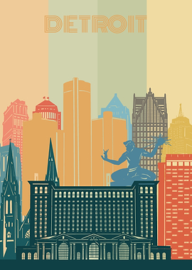 detroit city retro