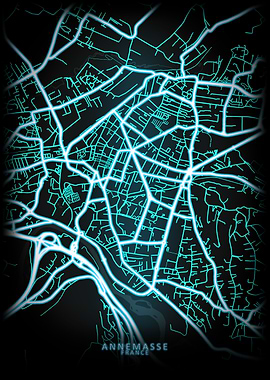 Annemasse France City Map
