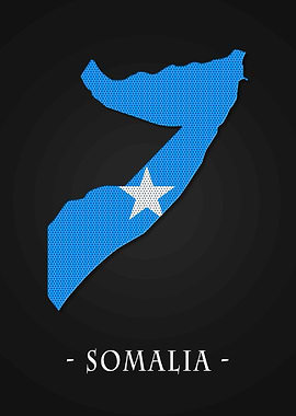 Map County Somalia