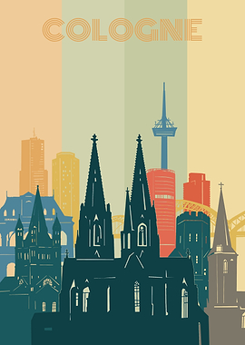 cologne city retro