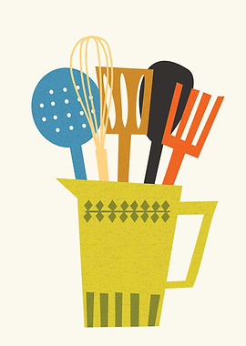 Retro Kitchen Utensils