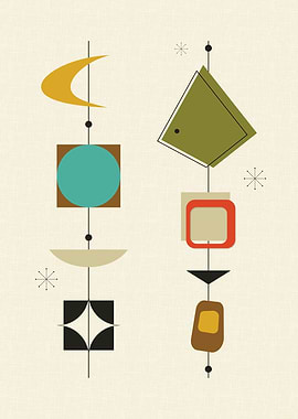 Abstract Mid Century Shape