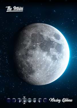 Moon Phase Waxing Gibbous
