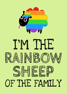 LGBT Im the rainbow sheep