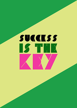 Success is the key poster
