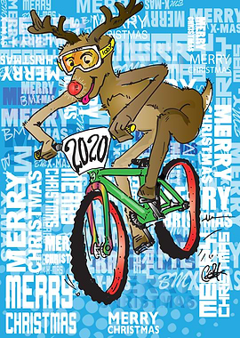 BMXing Red Nosed Reindeer