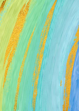 Colored Brush Gold Foil 01