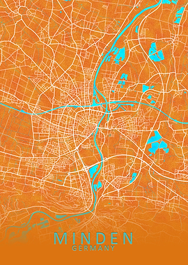 Minden Germany City Map