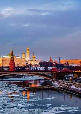 Moscow Kremlin At Sunset 2