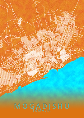 Mogadishu Somalia City Map