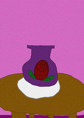 Rose Vase Mosaic