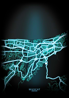 Muscat Oman City Map