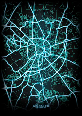 Munster Germany City Map