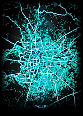 Nagpur India City Map