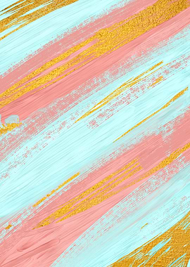 Colored Brush Gold Foil 07