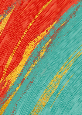 Colored Brush Gold Foil 17