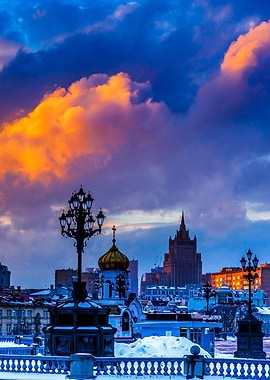 Dramatic Moscow Sunset