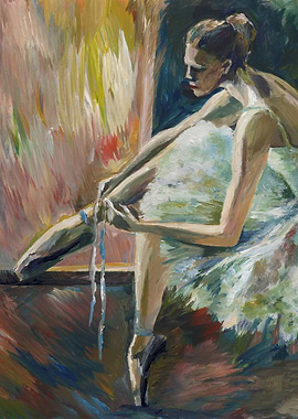 Ballerina Painting Acrylic