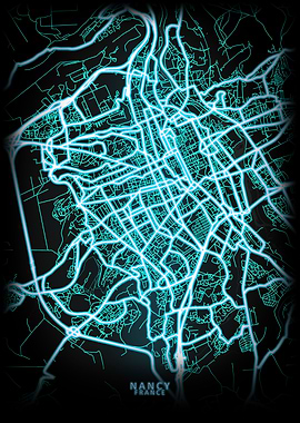 Nancy France City Map