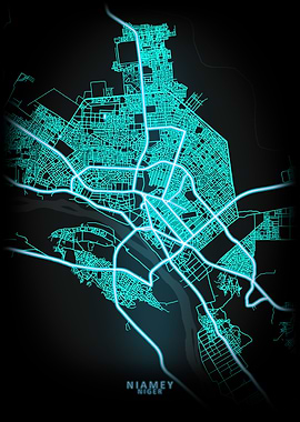 Niamey Niger City Map