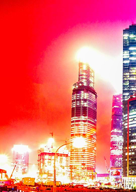 Vibrant Night Colors Left