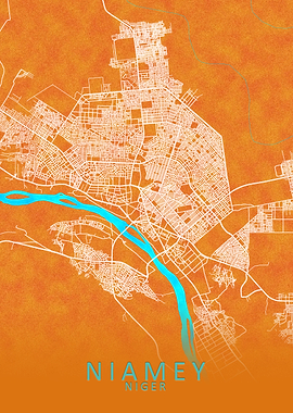 Niamey Niger City Map