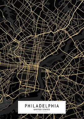 Philadelphia Gold City Map