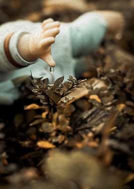 abandoned doll oil texture