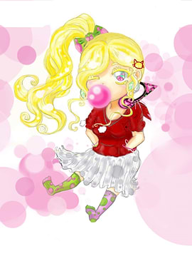 Bubblegum chibi girl