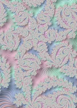 Groovy Pastel Star Fractal