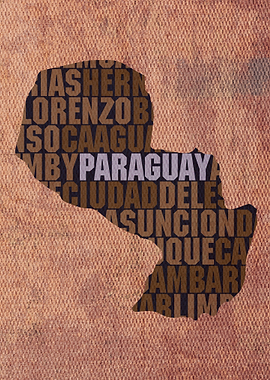 Paraguay Country Word Map
