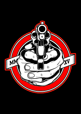 two hands holding a gun