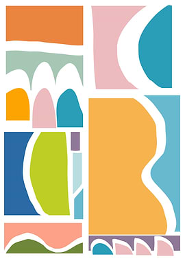 Colorful Abstract Paper Cu