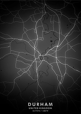 Durham Map Posters