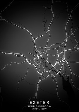 Exeter Map Posters