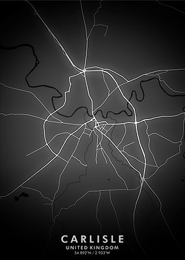 Carlisle Map Posters