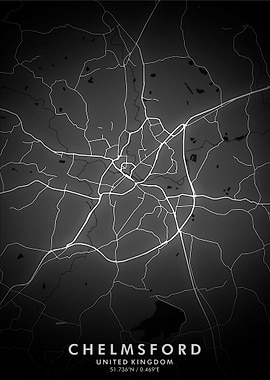 Chelmsford Map Posters