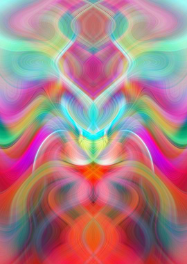 Color Fractal Abstract Art