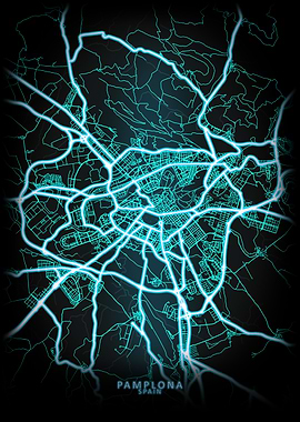 Pamplona Spain City Map
