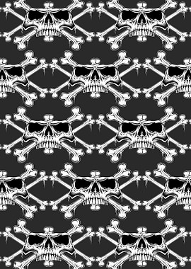 seamless pattern skull