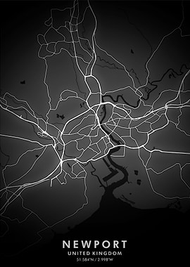Newport Map Posters