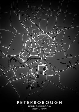 Peterborough Map Posters